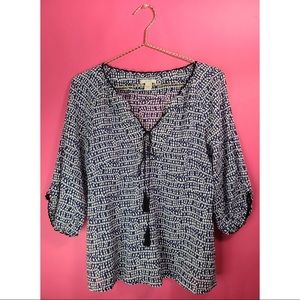 J Crew 3/4 Sleeves Blouse